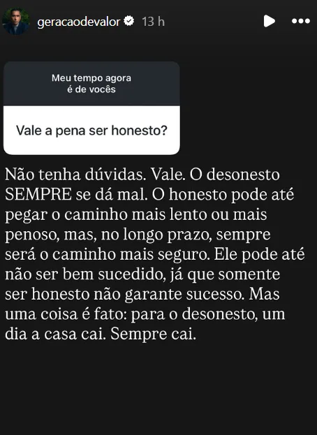 Vale a pena ser honesto?