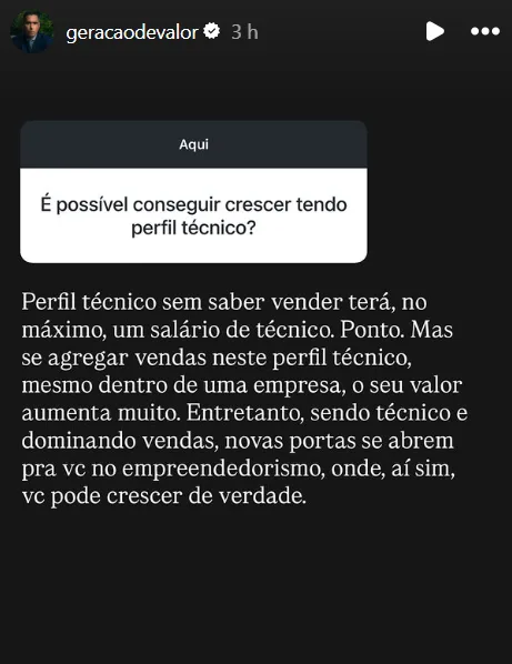 É possível conseguir crescer tendo perfil técnico?