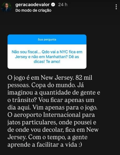 Não sou fiscal... Qdo vai a NYC fica em Jersey e não em Manhattan? Dê as dicas! Te amo!