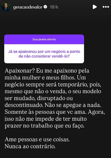 Já se apaixonou por um negócio a ponto de não considerar vendê-lo?
