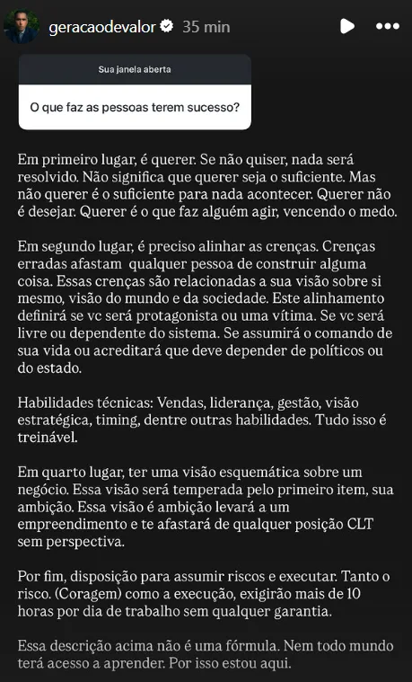 O que faz as pessoas terem sucesso?
